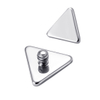 ASTM F136 Titanium Plain Triangle Threaded Labret