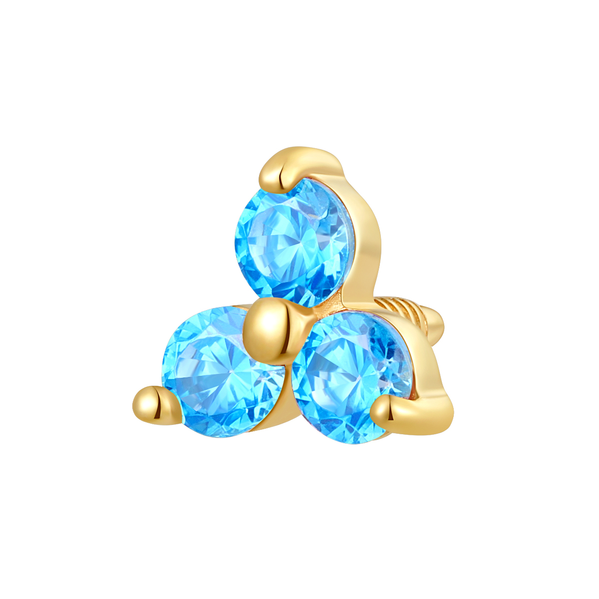 Eternal Metal 14K Solid Gold Basic Threaded Top