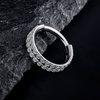 ASTM F136 Titanium Clicker Ring Double Cz Line Earring Piercing