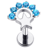 Eternal Metal Star Threaded Top Piercing Jewelry