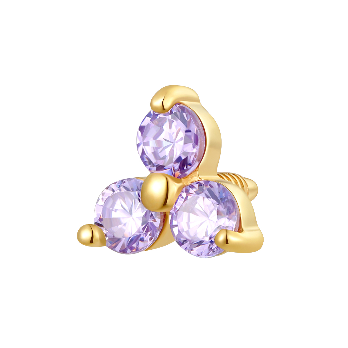 Eternal Metal 14K Solid Gold Basic Threaded Top