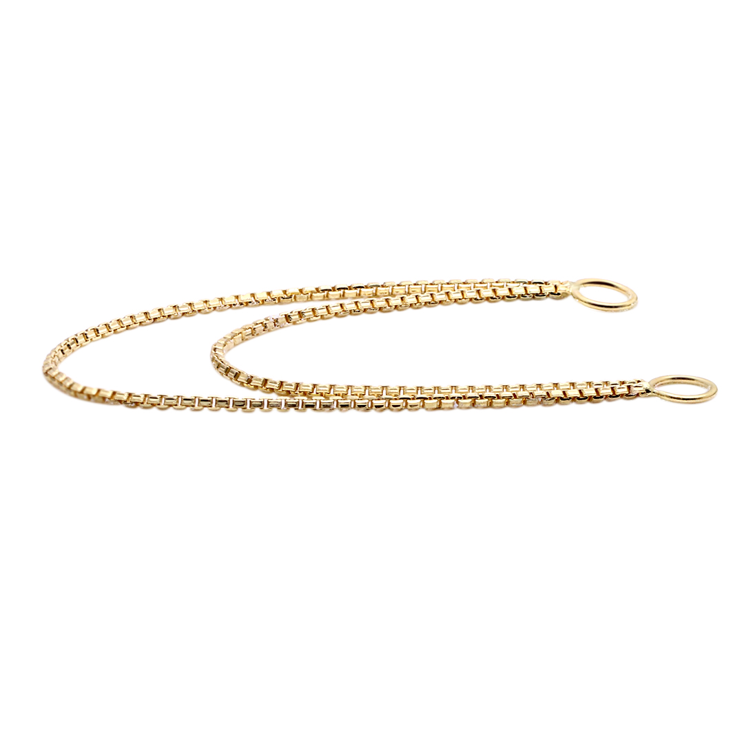 14K Solid Gold Double Chain