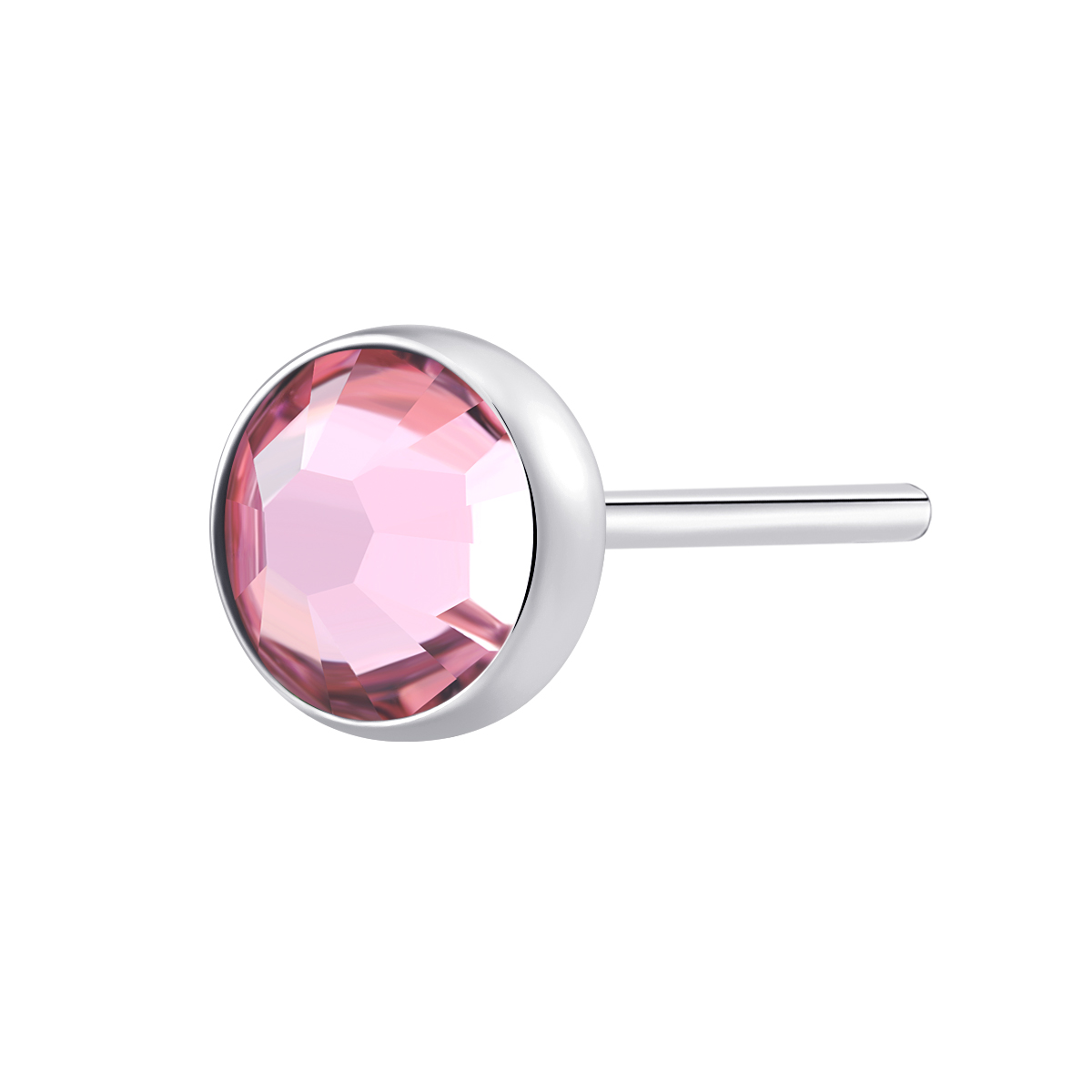 ASTM F136 Titanium Swarovski Stones Setting Threadless Top Piercing Jewelry 