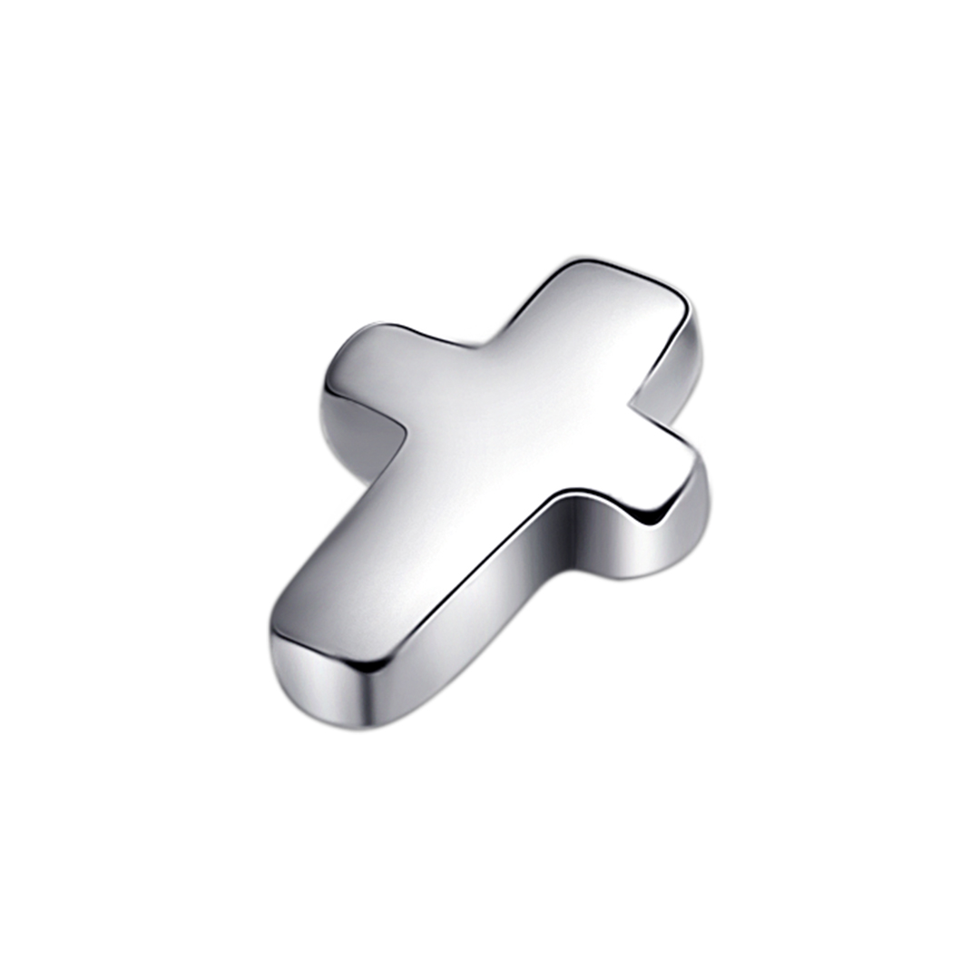 Eternal Metal ASTM F136 Titanium Cross Shape Tops Labret Piercing