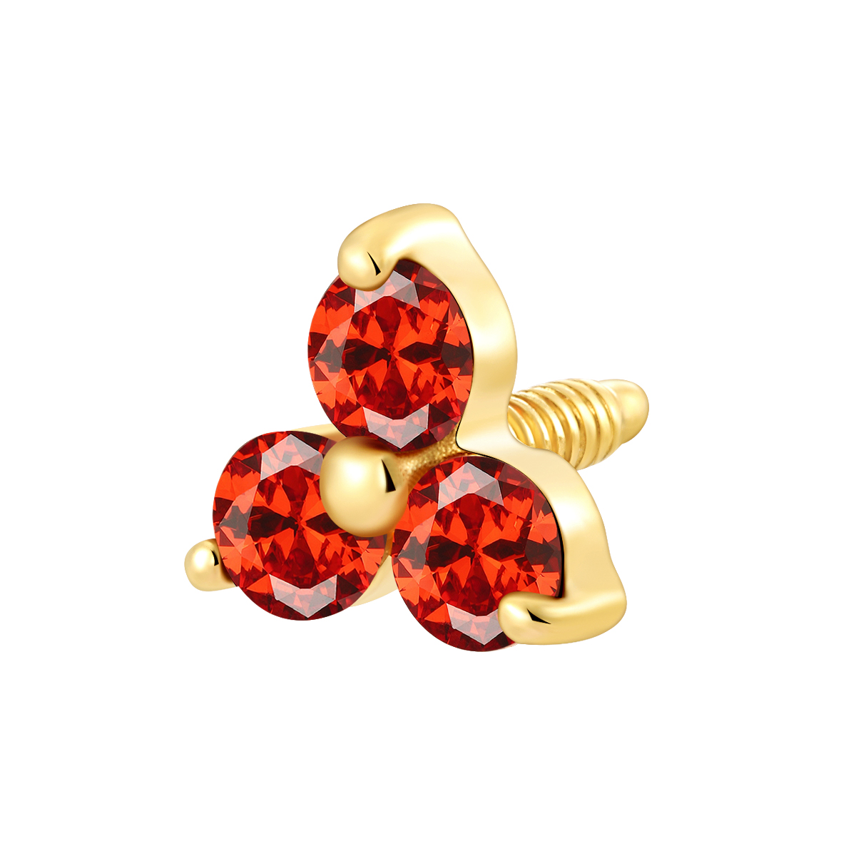 Eternal Metal 14K Solid Gold Basic Threaded Top