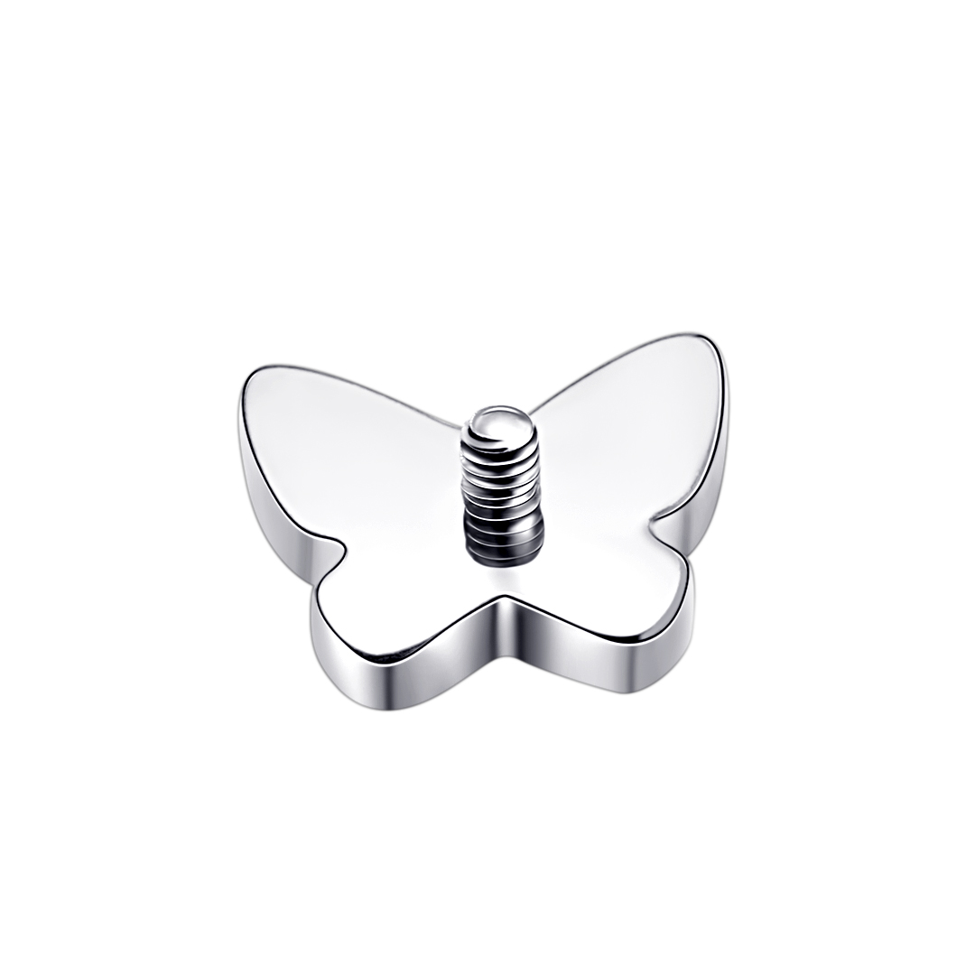  Butterfly Shape Internally Labret Ring Titanio Body Piercing