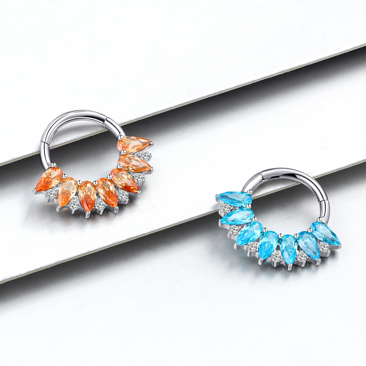 ASTM F136 Titanium Clicker ring Piercing Jewelry 