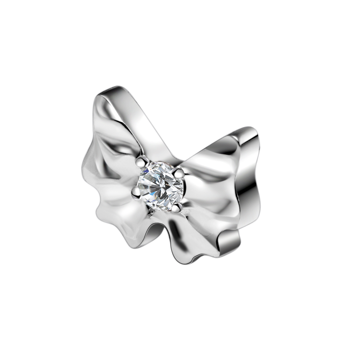 Bowknot Threaded Labret Ring