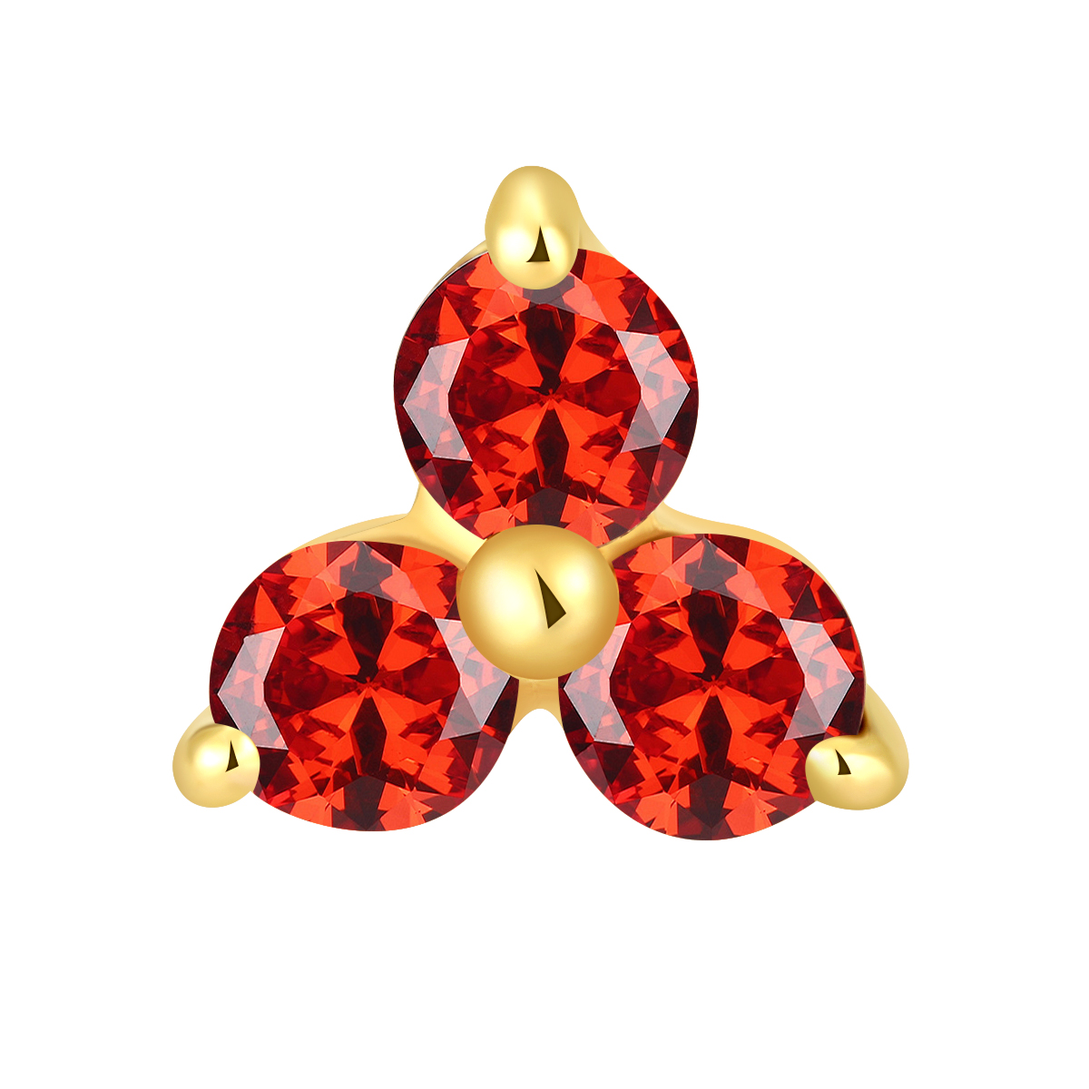 Eternal Metal 14K Solid Gold Basic Threaded Top