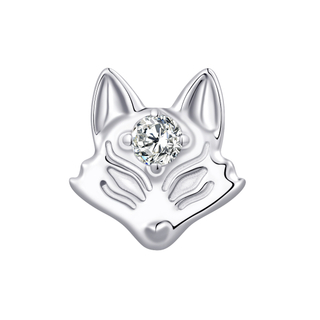 ASTM F136 Titanium Fox Shape Threadless Top