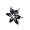 Eternal Metal Astm F136 Titanium Piercing Internally Threaded Labret with cubic zircon Flower Top