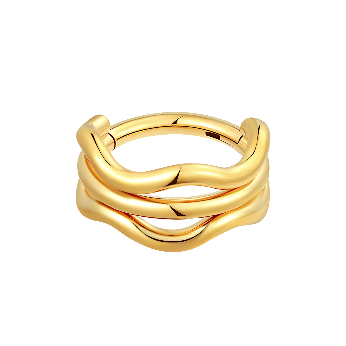 ASTM F136 Titanium Triple-Layer Corrugation Hinged Segment Ring