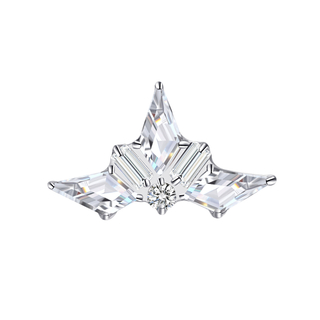 ASTM F136 Titanium Crown Shape Threadless Top