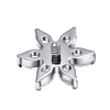 Eternal Metal Astm F136 Titanium Piercing Internally Threaded Labret with cubic zircon Flower Top