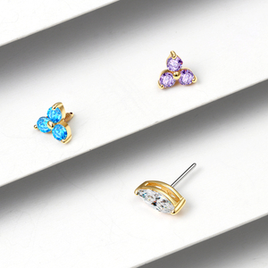 Eternal Metal 14K Solid Gold Basic Threaded Top