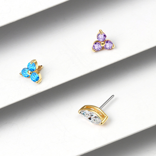 Eternal Metal 14K Solid Gold Basic Threaded Top