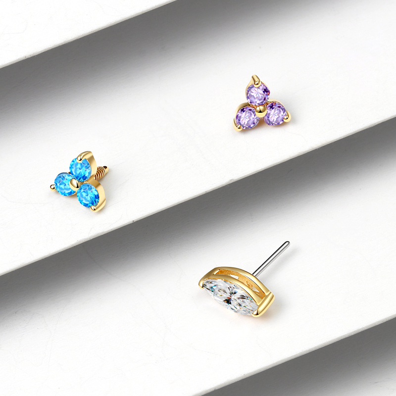 Eternal Metal 14K Solid Gold Basic Threaded Top