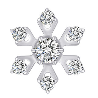 ASTM F136 Titanium Christmas Collection Snowflake Shape Threadless Top