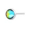 ASTM F136 Titanium Swarovski Stones Setting Threadless Top Piercing Jewelry 