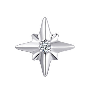 ASTM F136 Titanium Star Shaped Threaded Tops Piercing Jewelry 