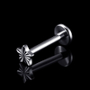 Eternal Metal ASTM F136 Titanium Star Internal Threaded Labret Pin Piercing Jewelry titanium piercing