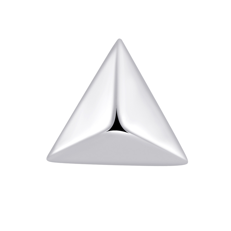ASTM F136 Titanium Pyramid Threadless Top Piercing Jewelry 