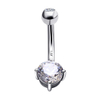 White Gold Belly Ring