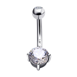 White Gold Belly Ring