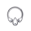 G23 Titanium Lotus Septum Clicker Hoop Ring Hinged Segment Nose Ring Earring Jewelry Titanium Piercing Jewelry