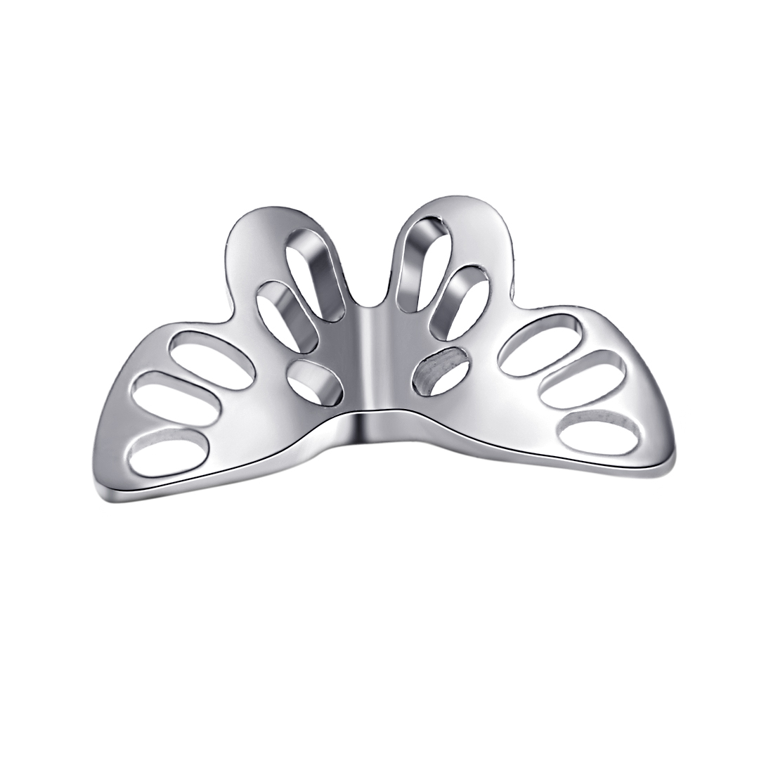 Butterfly Shaped ASTM F136 Titanium Internally Threaded Labret Studs