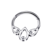 G23 Titanium Lotus Septum Clicker Hoop Ring Hinged Segment Nose Ring Earring Jewelry Titanium Piercing Jewelry