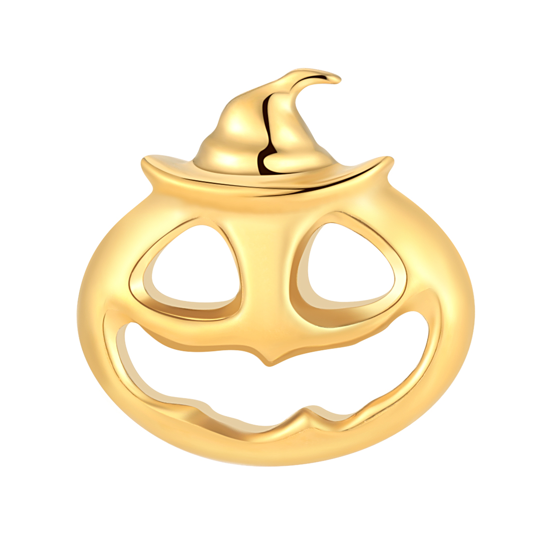 ASTM F136 Titanium Halloween Collection Pumpkin Shape Threadless Top