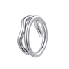Eternal Metal G23 Wave Shape Titanium Hinged Segment Ring