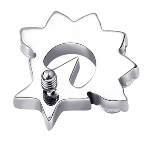Eternal Metal Star Threaded Top Piercing Jewelry