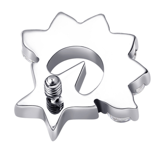 Eternal Metal Star Threaded Top Piercing Jewelry