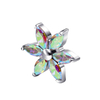 Eternal Metal Astm F136 Titanium Piercing Internally Threaded Labret with cubic zircon Flower Top